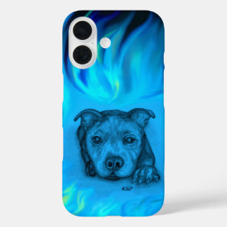 ブルースタッフィーの子犬 iPhone 16ケース