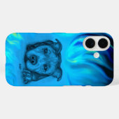 ブルースタッフィーの子犬 Case-Mate iPhoneケース (裏面 (横))