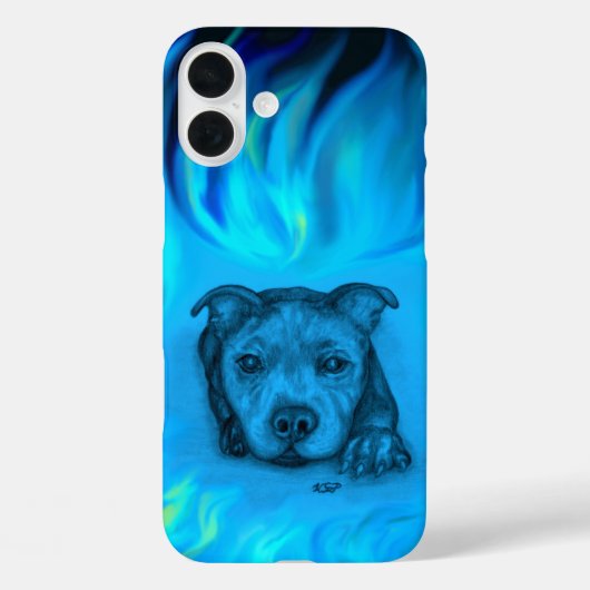 ブルースタッフィーの子犬 Case-Mate iPhoneケース (裏面)