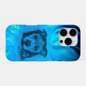 ブルースタッフィーの子犬 iPhoneケース (裏面横)