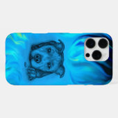 ブルースタッフィーの子犬 iPhoneケース (裏面横)