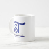 ブルースタンディングトゥルーロゴマグ コーヒーマグカップ (正面左)