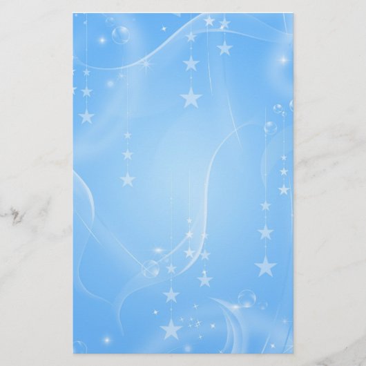 ブルースターおよび渦巻の休日の文房具 便箋 (正面)