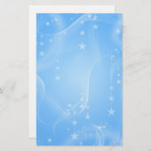 ブルースターおよび渦巻の休日の文房具 便箋 (正面/裏面)