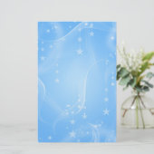 ブルースターおよび渦巻の休日の文房具 便箋 (スタンド正面)