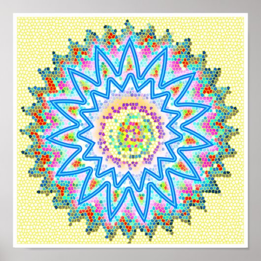 ブルースターきらめく癒しチャクラ ポスター (正面)