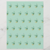 ブルースターと離れスクラップブック紙シート (裏面)