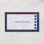 ブルースターのお母さんの軍隊 名刺 (裏面)