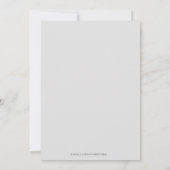 ブルースターのストライプのバーの（ユダヤ教の）バル・ミツバーの招待状 招待状 (裏面)