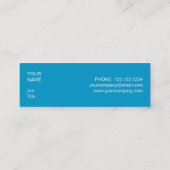 ブルースターのホワイトラインビジネスカードブルースキニー スキニー名刺 (裏面)