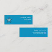 ブルースターの名刺テンプレートのスキニーブルー スキニー名刺 (正面/裏面)