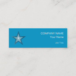 ブルースターの名刺テンプレートのスキニーブルー スキニー名刺