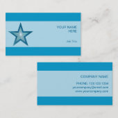 ブルースターの名刺ブルーストライプ 名刺 (正面/裏面)