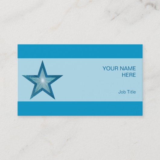 ブルースターの名刺ブルーストライプ 名刺 (正面)