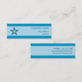 ブルースターの名刺淡い色ののストライプスキニー スキニー名刺 (正面/裏面)