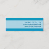 ブルースターの名刺淡い色ののストライプスキニー スキニー名刺 (裏面)