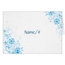 ブルースターの花のテーブルカード