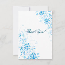 ブルースターの花は感謝していしています サンキューカード