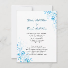 ブルースターの花 招待状