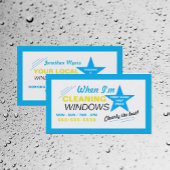 ブルースターウィンドウクリーナー、クリーニングサービス 名刺