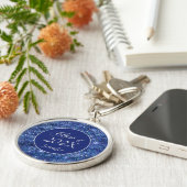 ブルースターエレガントきらめくクラス卒業 キーホルダー (側面)