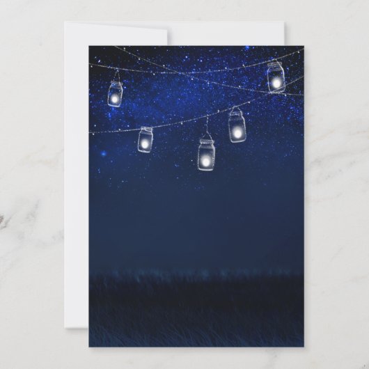 ブルースターエレガントリーナイトメイソンジャーブライダルシャワー 招待状 (裏面)