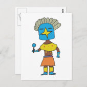 ブルースターカチーナ ポストカード (正面/裏面)