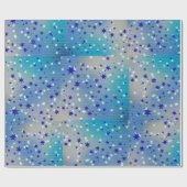 ブルースタークリスマスラッピング紙 ラッピングペーパー (フラット)