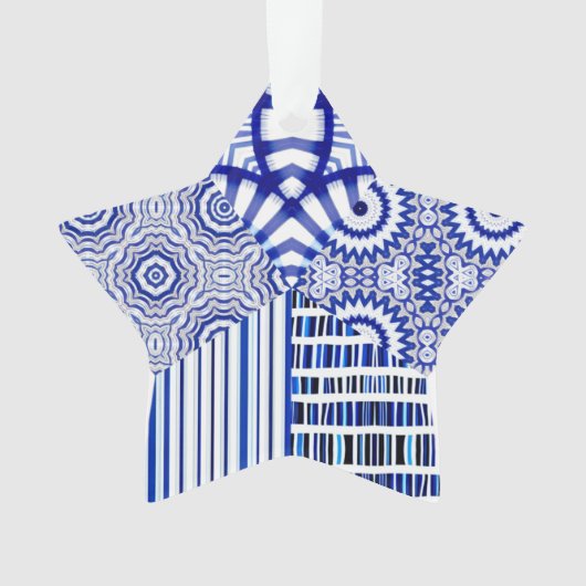ブルースターコラージュ オーナメント (正面)