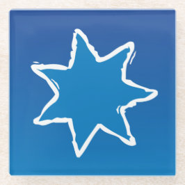 ブルースターコースター ガラスコースター