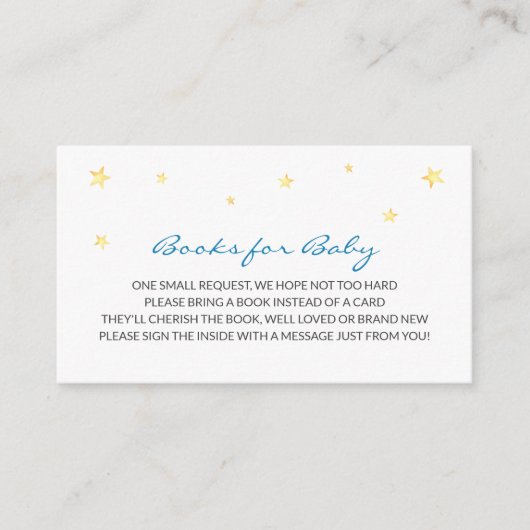 ブルースターズエレファントブックベビー挿入カード エンクロージャーカード (正面)