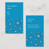 ブルースターズビジネスカードブルーポートレート 名刺 (正面/裏面)