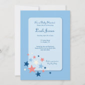 ブルースターズボーイベビーシャワー招待状 招待状 (正面)