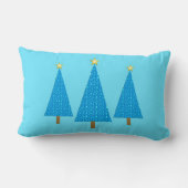 ブルースターズモダンクリスマスツリーズランバーピロー ランバークッション (裏面)