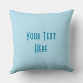 ブルースターズ文字淡い色のスクエアブルー クッション (裏面)