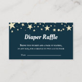 ブルースターズ赤ちゃんシャワーおむつラッフル エンクロージャーカード (正面)