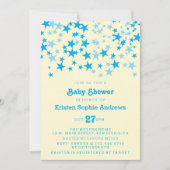 ブルースターズ赤ちゃんシャワー散水 招待状 (正面)