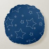 ブルースターズ7月4日ラウンドピロー ラウンドクッション (正面)