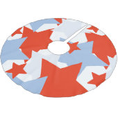 ブルースターズ7月4日愛国赤 ブラッシュドポリエステルツリースカート (アングル)