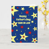 ブルースターズ・ソンイン・ロー父の日 カード (黄色い花)