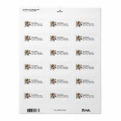 ブルースタータンチェックライオン ラベル (フルシート)