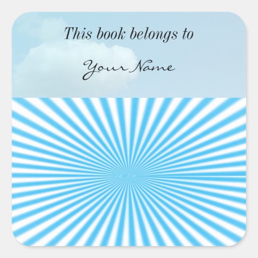 ブルースターバストカッコいいデザイン スクエアシール (正面)