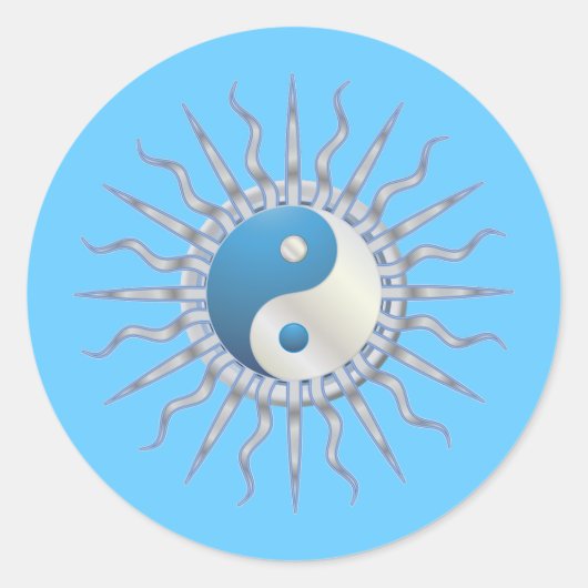 ブルースターバスト陰陽 ラウンドシール (正面)