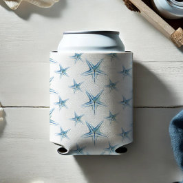 ブルースターフィッシュの水彩画 缶クーラー