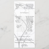 ブルースターフィッシュアンドシルバーコーラル結婚式 プログラム (裏面)