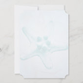 ブルースターフィッシュウォーターマーク結婚式招待状 招待状 (裏面)