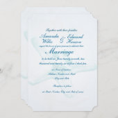 ブルースターフィッシュウォーターマーク結婚式招待状 招待状 (正面/裏面)