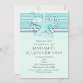 ブルースターフィッシュエレガントビーチをテーマにした招待状 招待状 (正面)