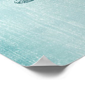 ブルースターフィッシュビーチシー航海の海 ポスター (角)