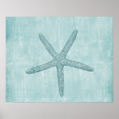 ブルースターフィッシュビーチシー航海の海 ポスター (正面)